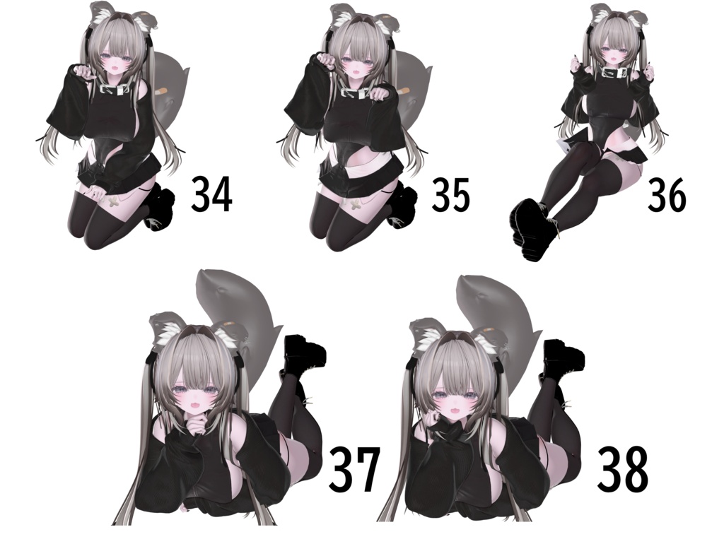 Milltinaポーズ集 50種類♥