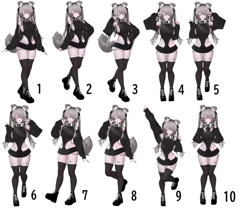 Milltinaポーズ集 50種類♥