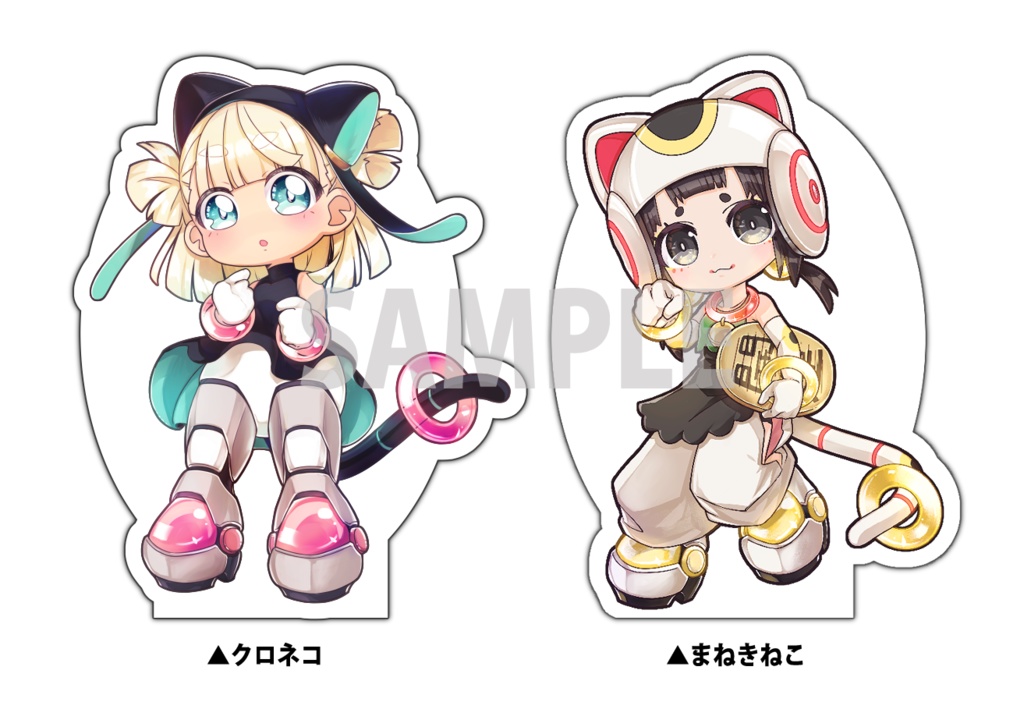 民芸品×メカ×女の子 シリーズ（アクリルブロック）