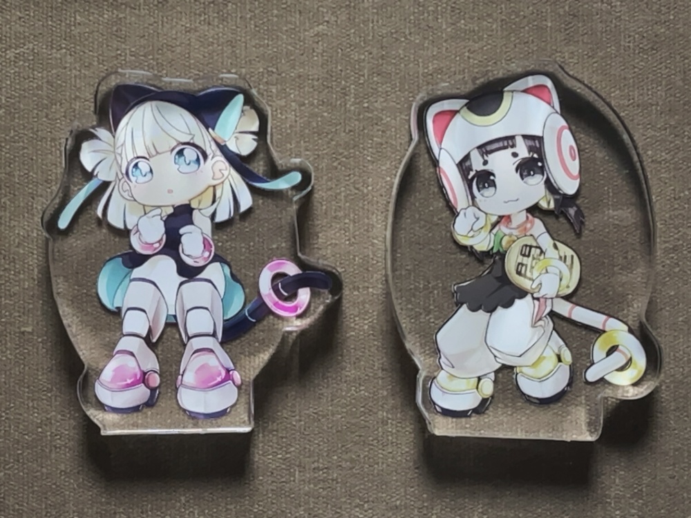 民芸品×メカ×女の子 シリーズ(アクリルブロック)