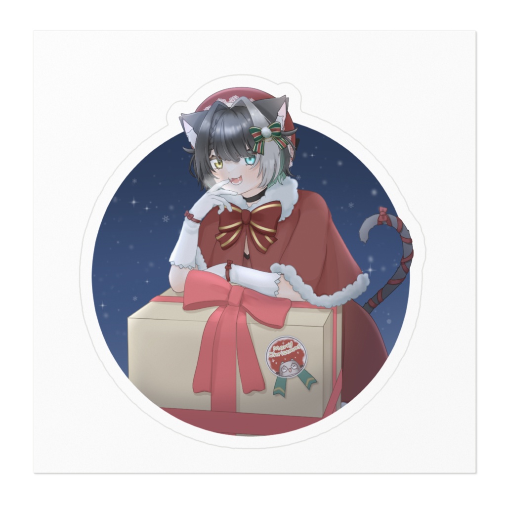 鍋乃ねこち X'masデザインステッカー
