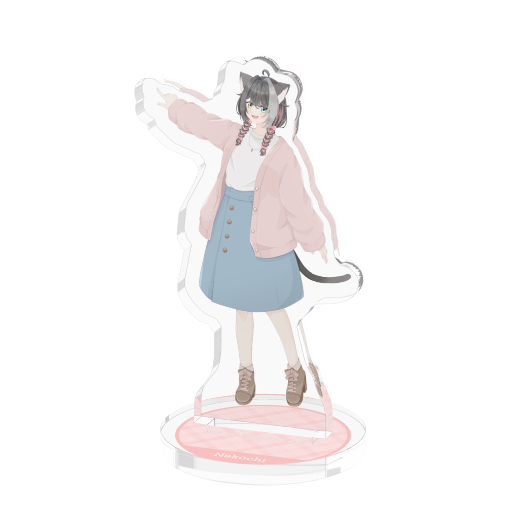 指さし鍋乃ねこちアクリルフィギュア-春服ver-
