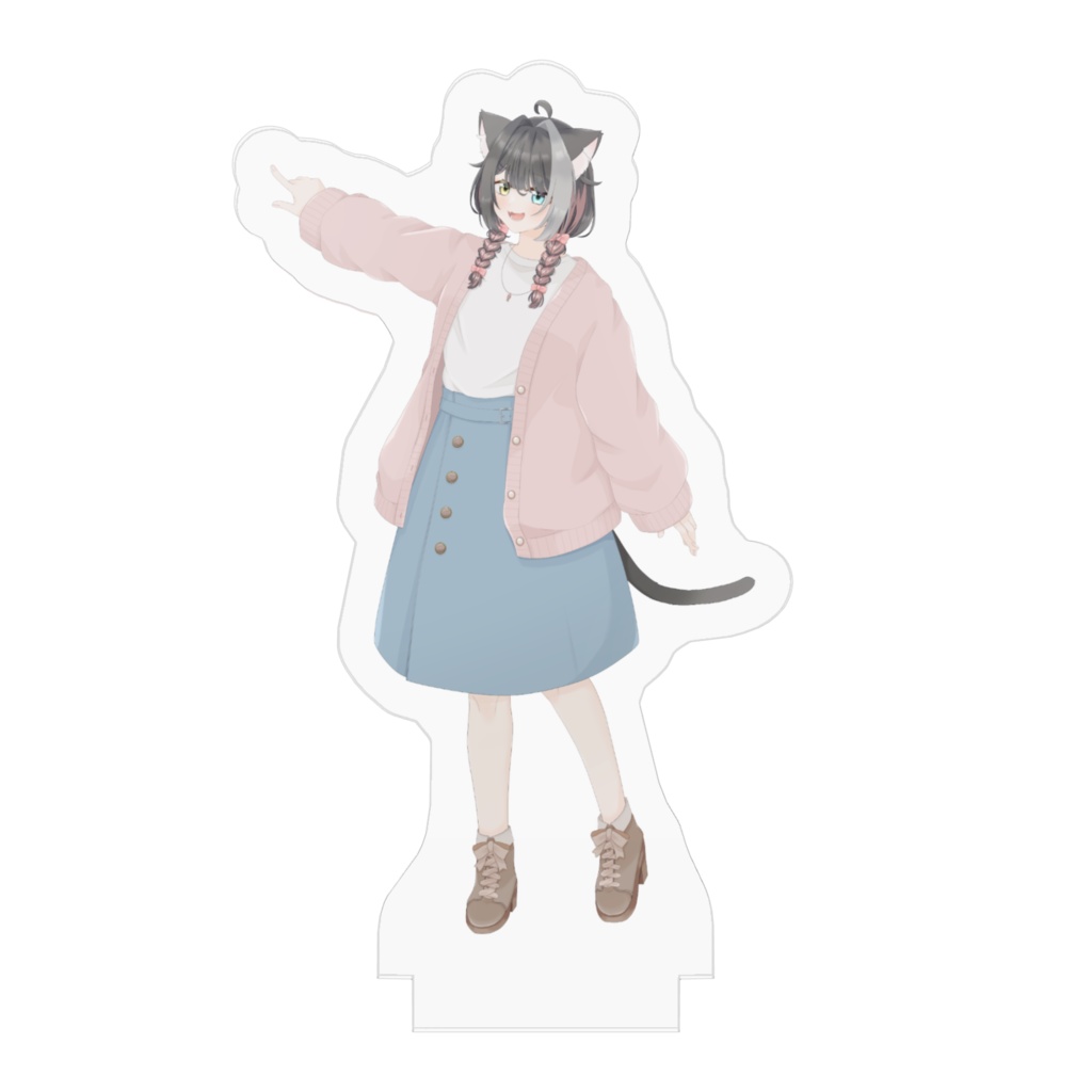 指さし鍋乃ねこちアクリルフィギュア-春服ver-