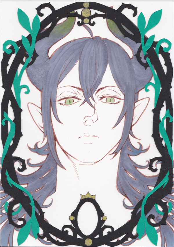 自作イラスト ツイステ マレウスA