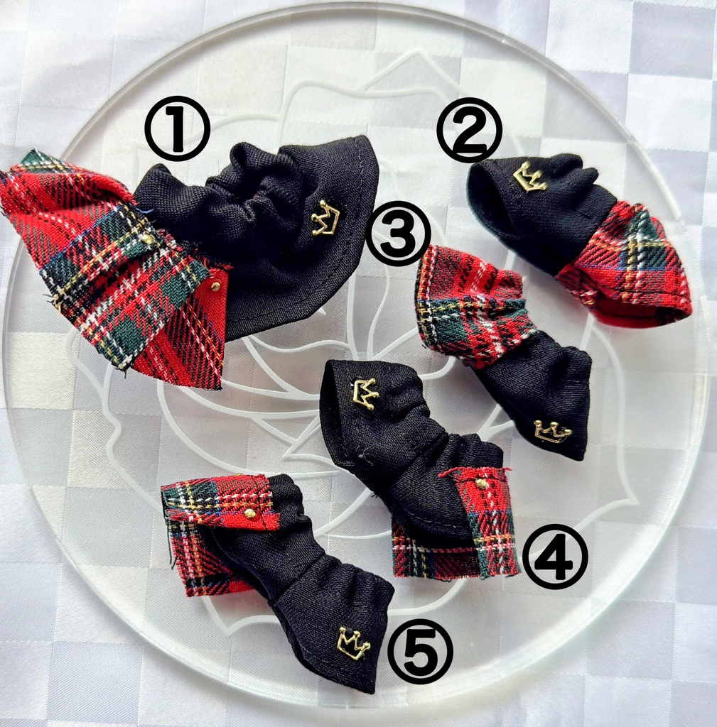 赤チェックスカート/赤チェックパンツ