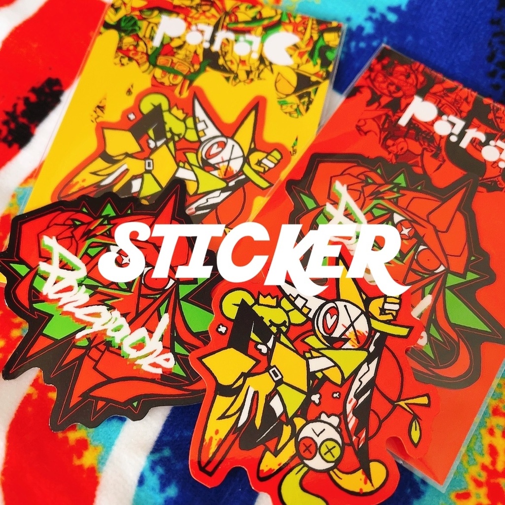 2枚入！強いステッカー