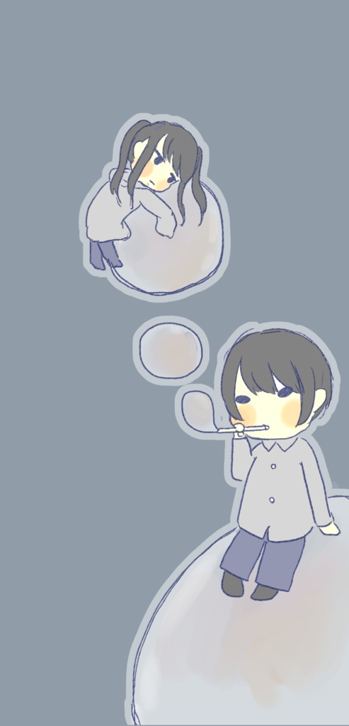 しゃぼんだまiPhoneケース
