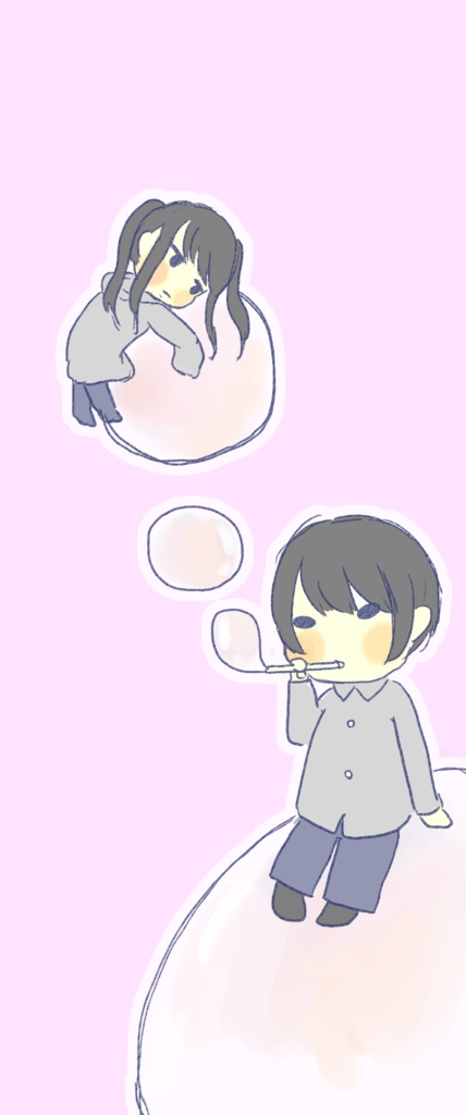 しゃぼんだまiPhoneケース