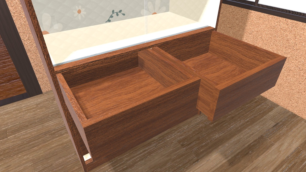 VRChat想定 キッチンキャビネット