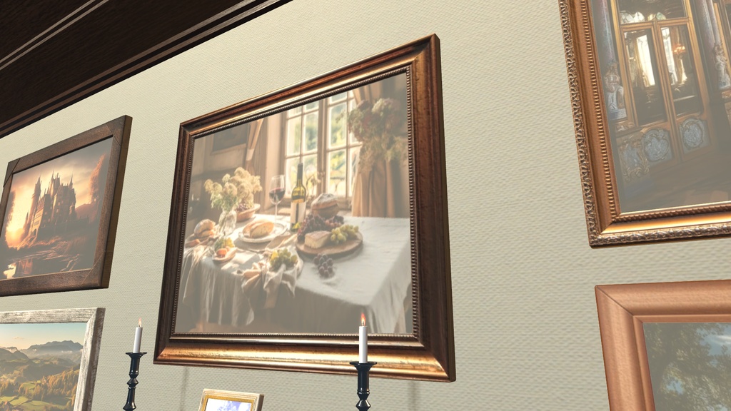 VRChat想定 額縁(6枚)