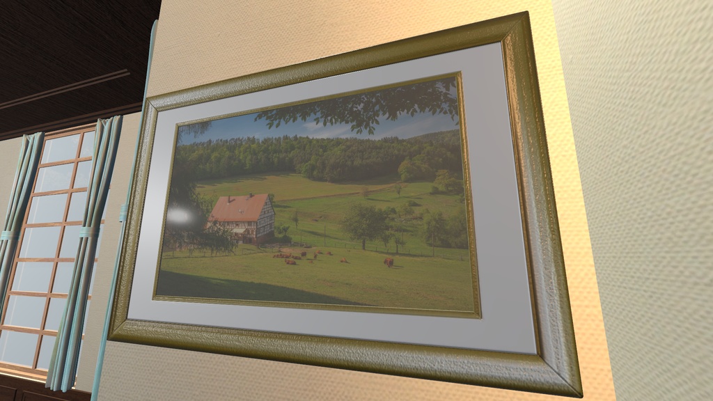 VRChat想定 額縁(6枚)