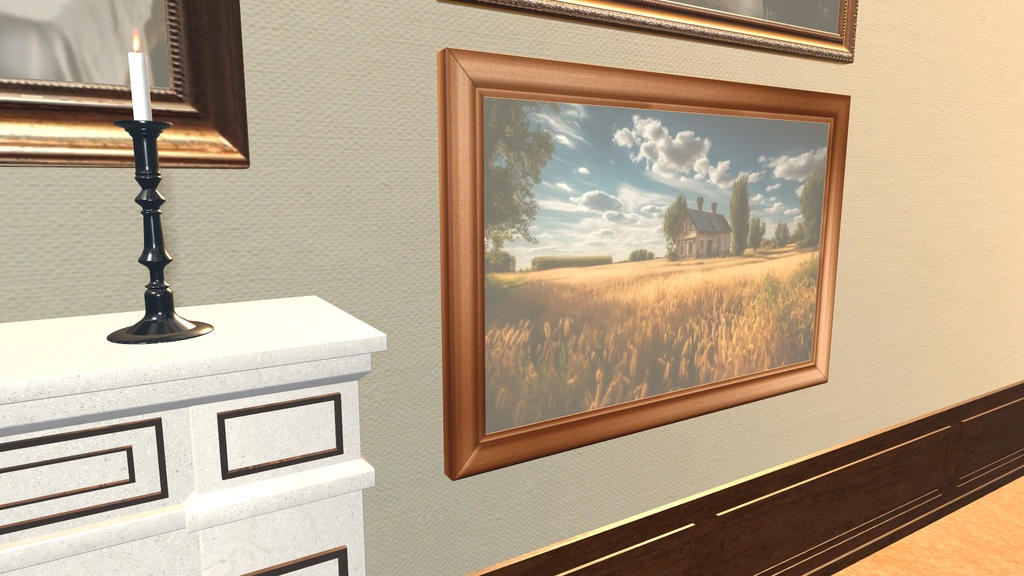 VRChat想定 額縁(6枚)