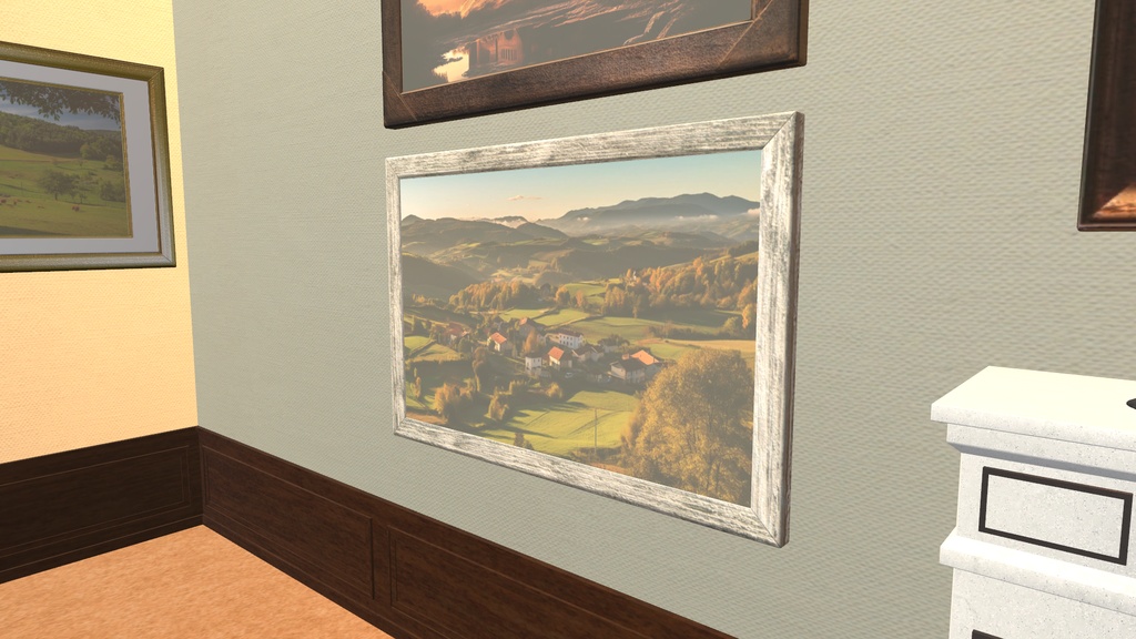 VRChat想定 額縁(6枚)