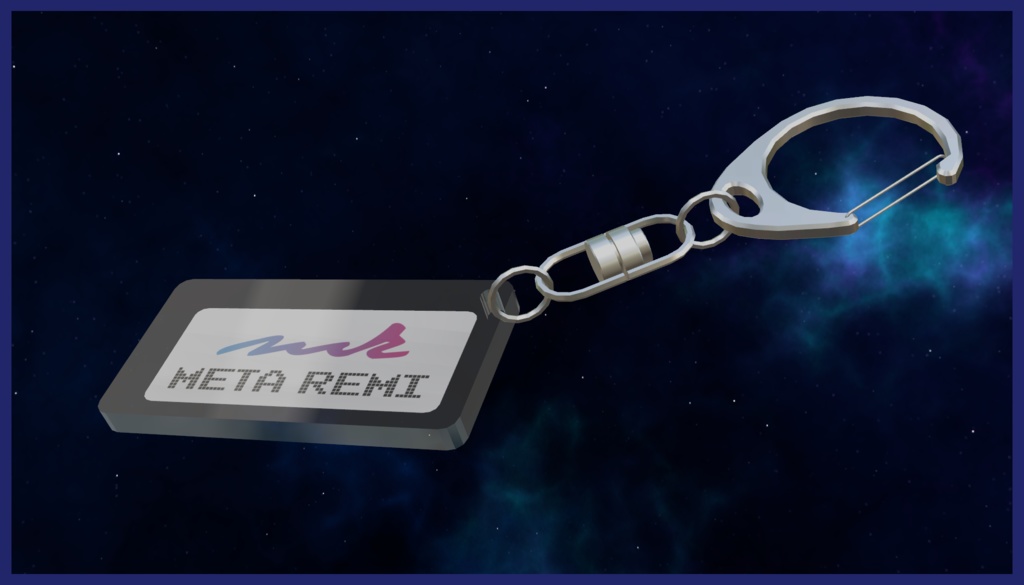 VRChat想定 アクリルキーホルダー(メタリミロゴ)