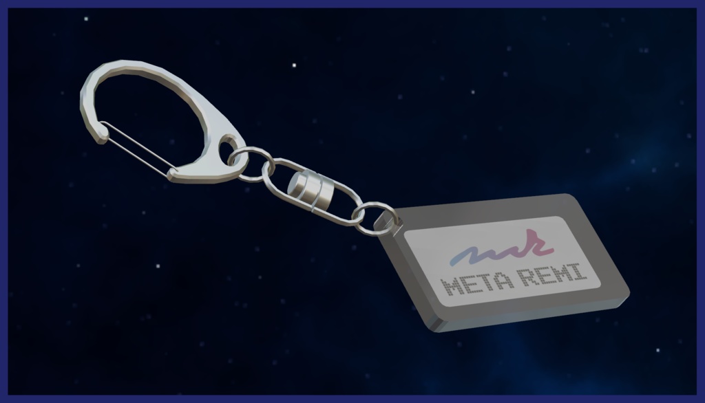 VRChat想定 アクリルキーホルダー(メタリミロゴ)