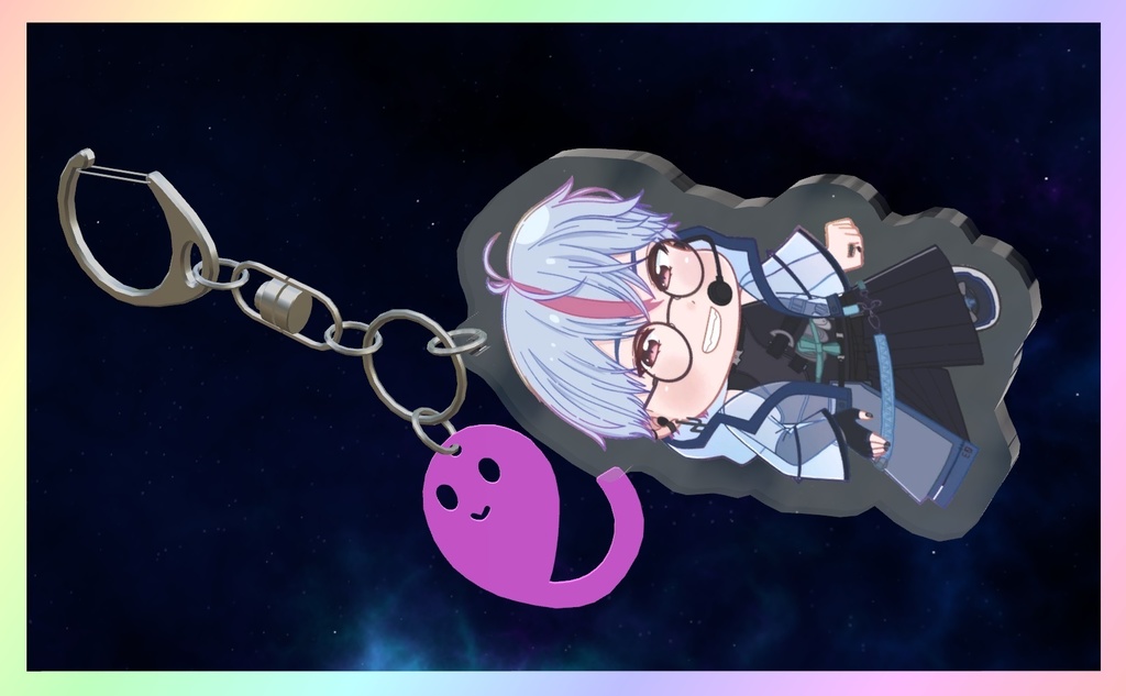 VRChat想定 アクリルキーホルダー(ゆめりくん)