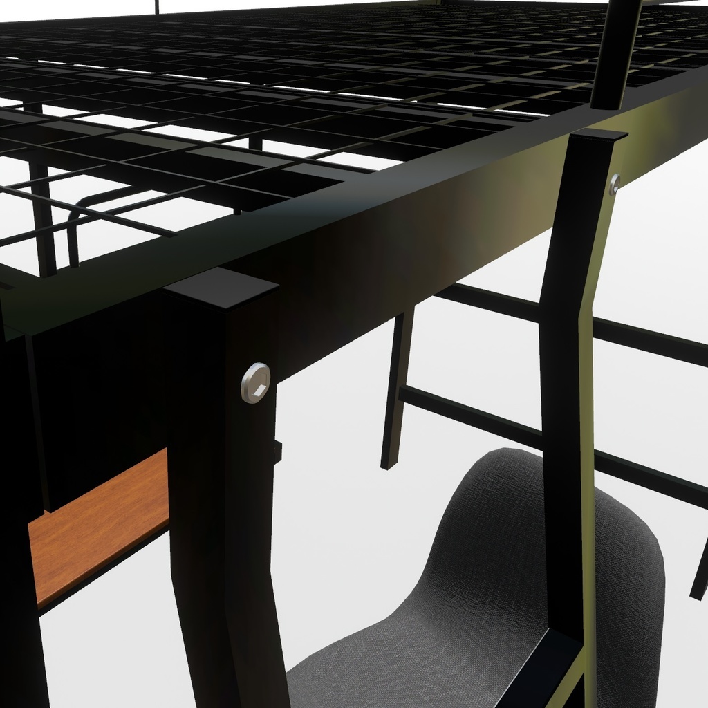 VRChat想定 ロフトベッド