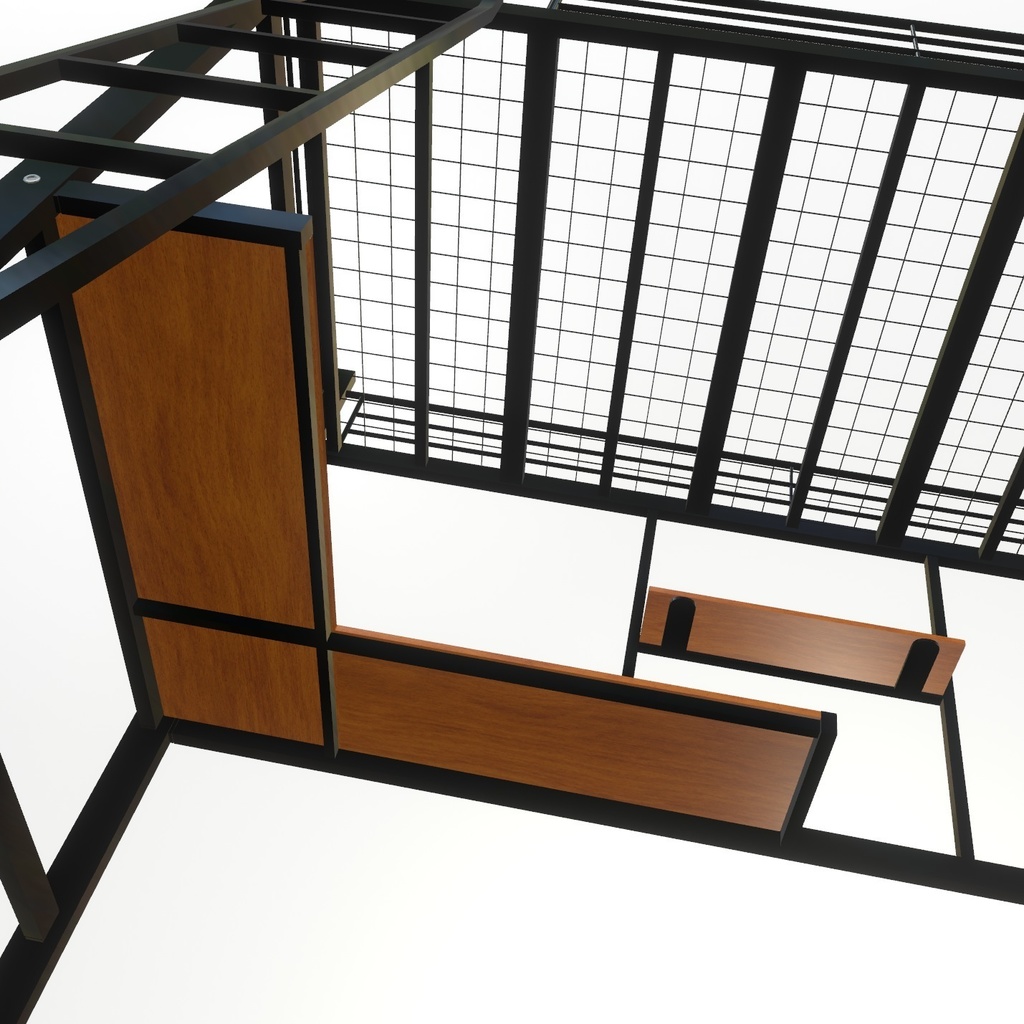 VRChat想定 ロフトベッド