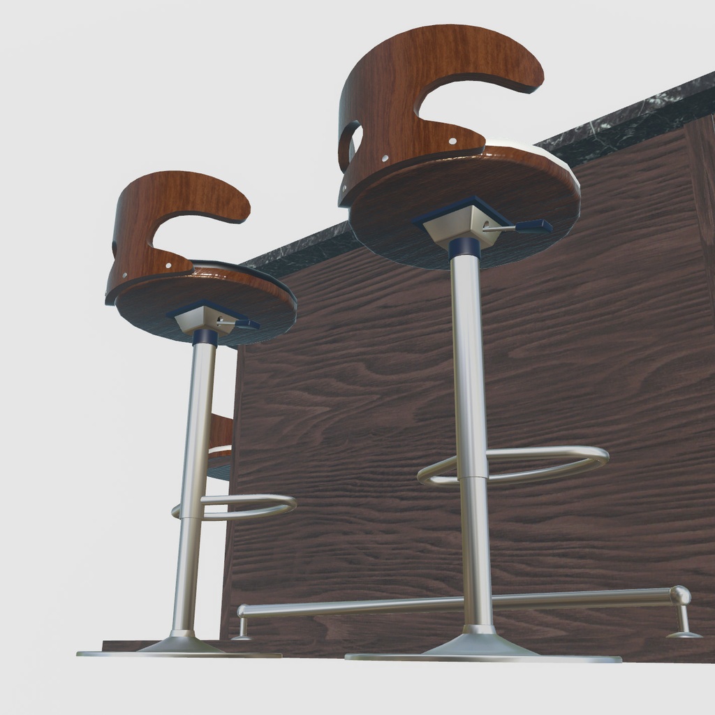 VRChat想定 カウンターテーブル