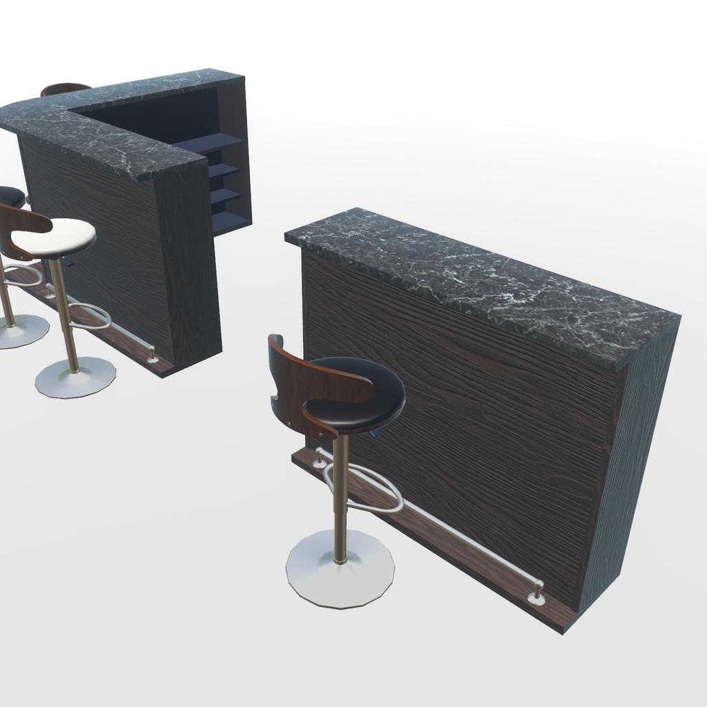 VRChat想定 カウンターテーブル