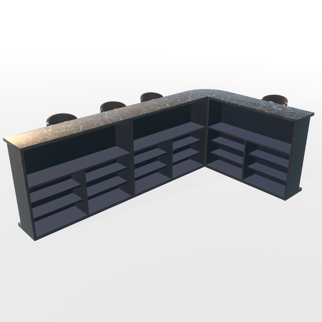 VRChat想定 カウンターテーブル