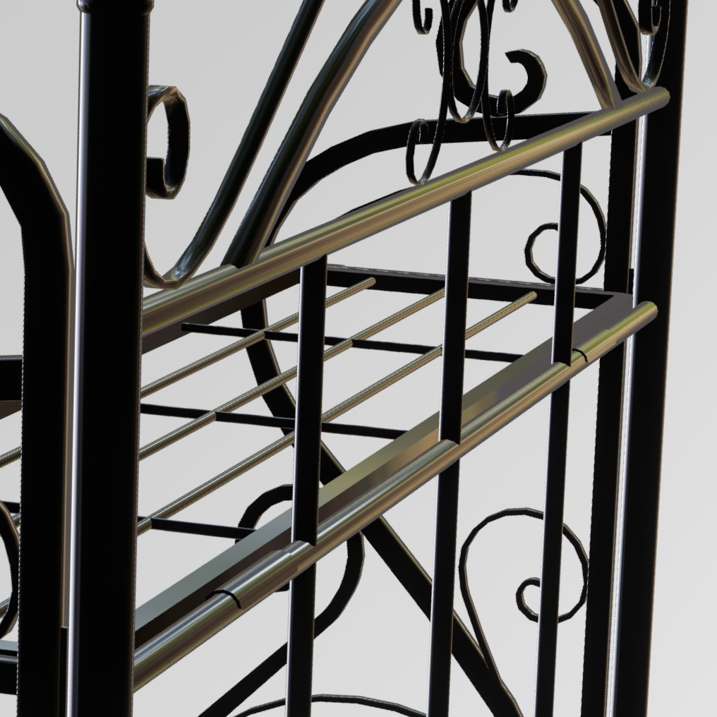 VRChat想定 オープンラック(ブラック)