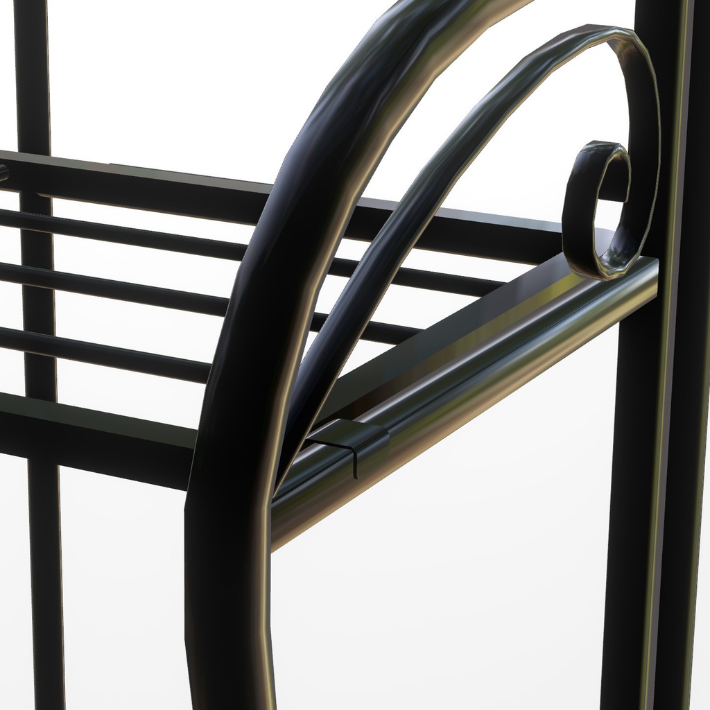 VRChat想定 オープンラック(ブラック)