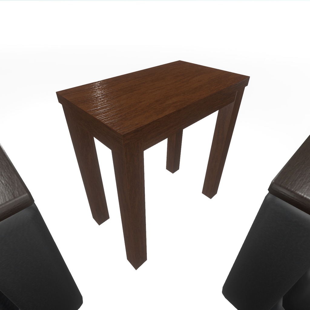 VRChat想定 ソファセット(黒)