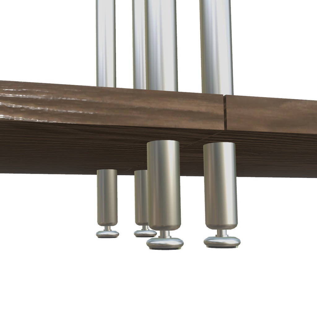 VRChat想定 S字オープンラック(木製)