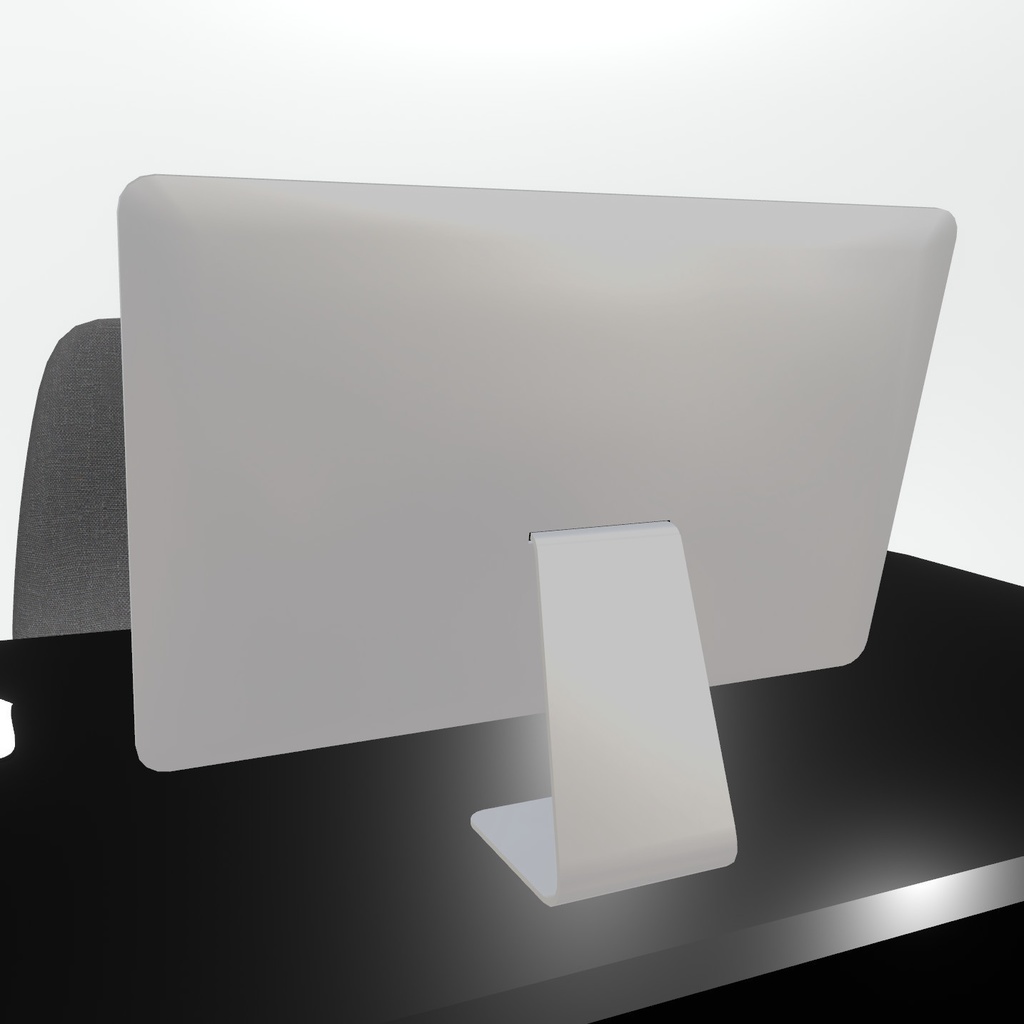 VRChat想定 デスク&チェア(オプション付き)