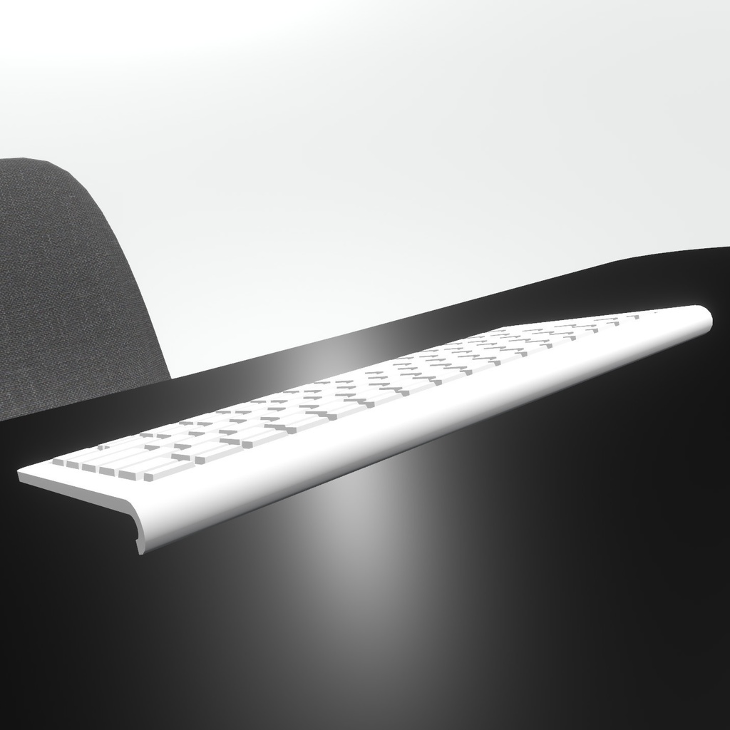 VRChat想定 デスク&チェア(オプション付き)