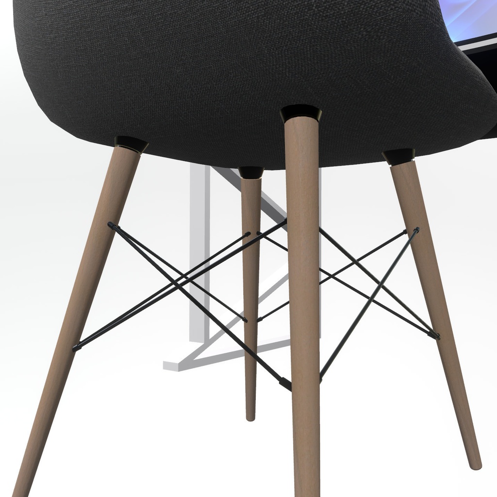 VRChat想定 デスク&チェア(オプション付き)