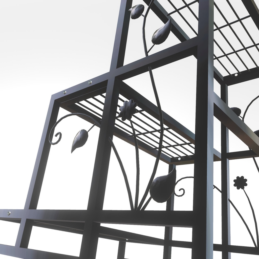 VRChat想定 フラワースタンドラック