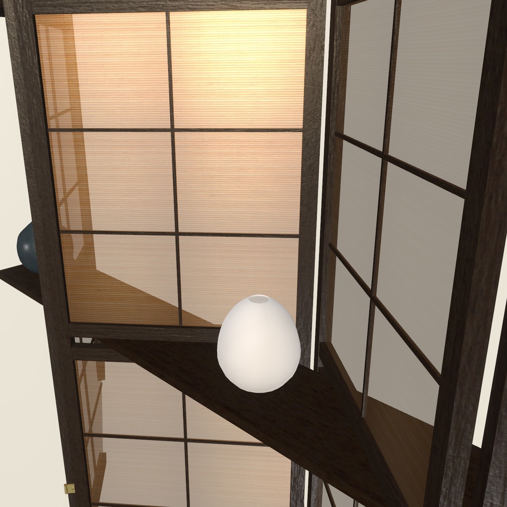 VRChat想定 パーテーション(和風)