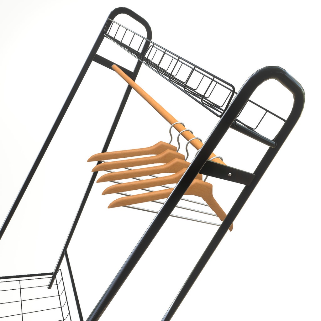 VRChat想定 ハンガーラック