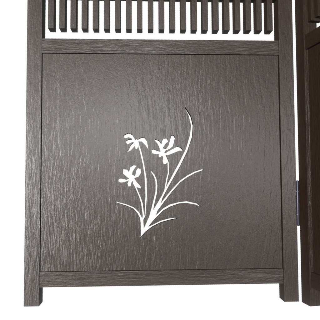 VRChat想定 パーテーション(四君子)