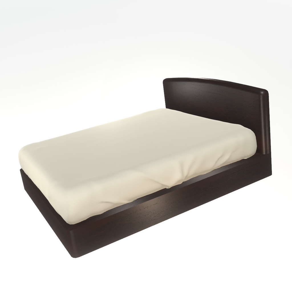 VRChat想定 クイーンサイズベッド