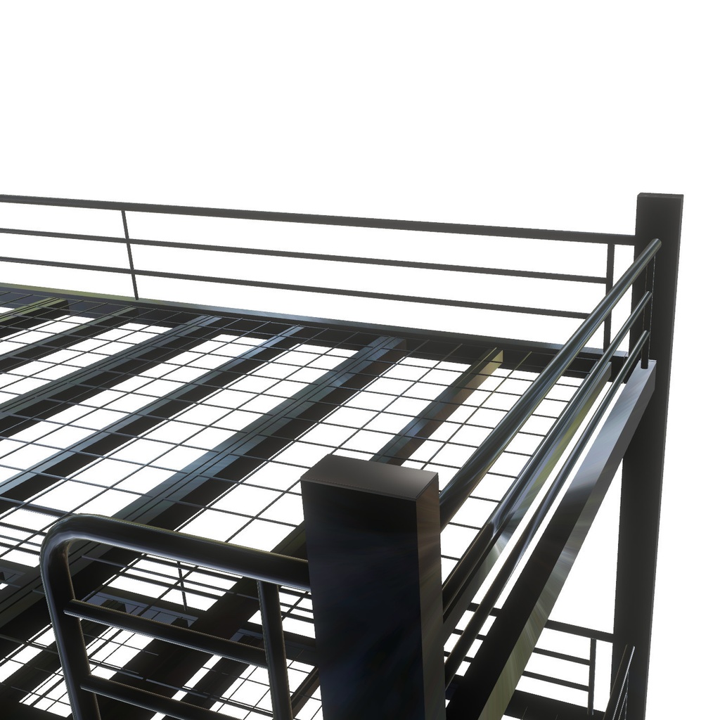 VRChat想定 3段ベッドフレーム