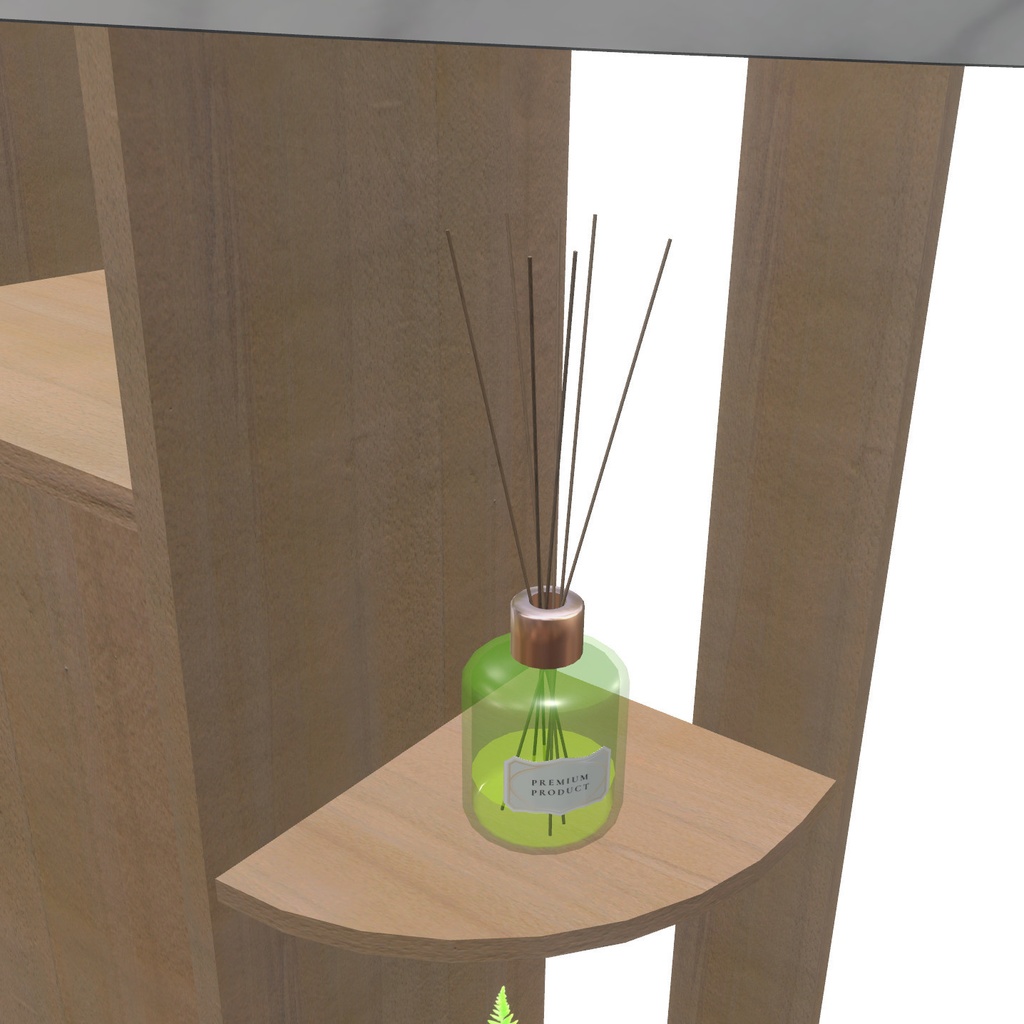 VRChat想定 カウンターテーブル(ホワイト)