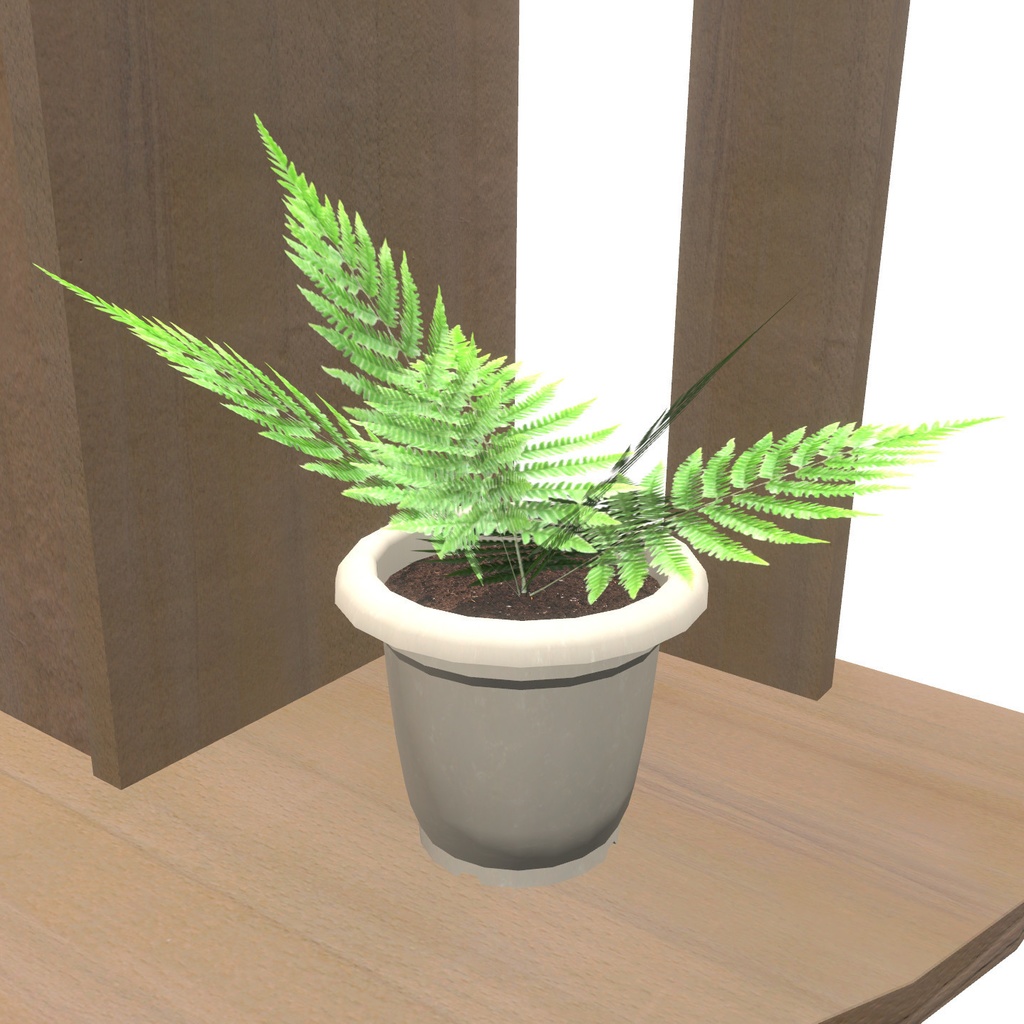 VRChat想定 カウンターテーブル(ホワイト)