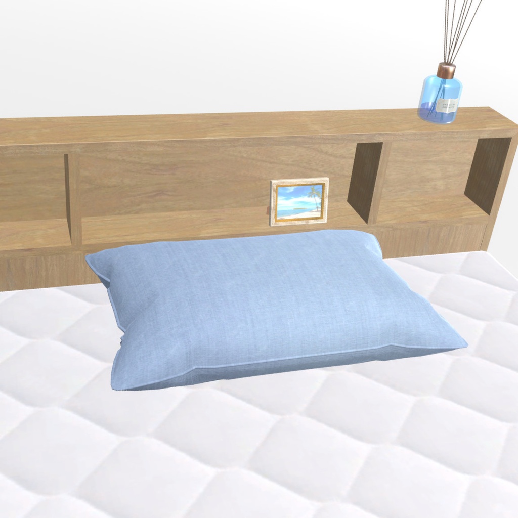 VRChat想定 棚付きベッド
