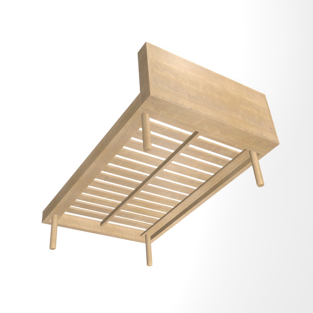 VRChat想定 棚付きベッド