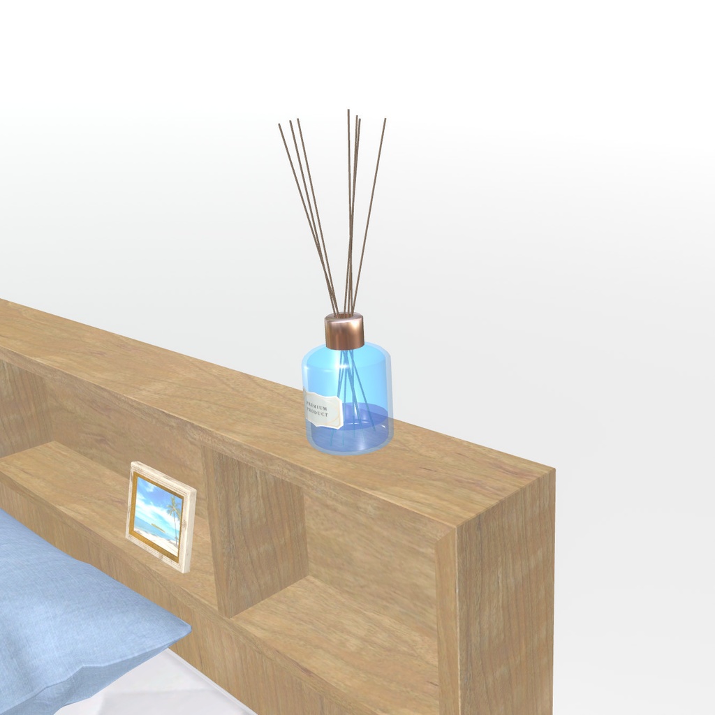 VRChat想定 棚付きベッド