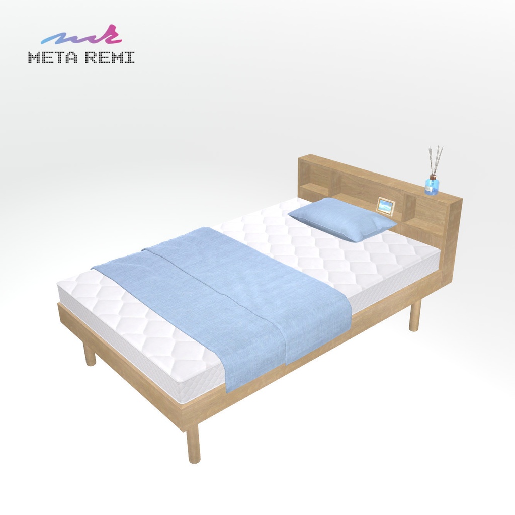 VRChat想定 棚付きベッド