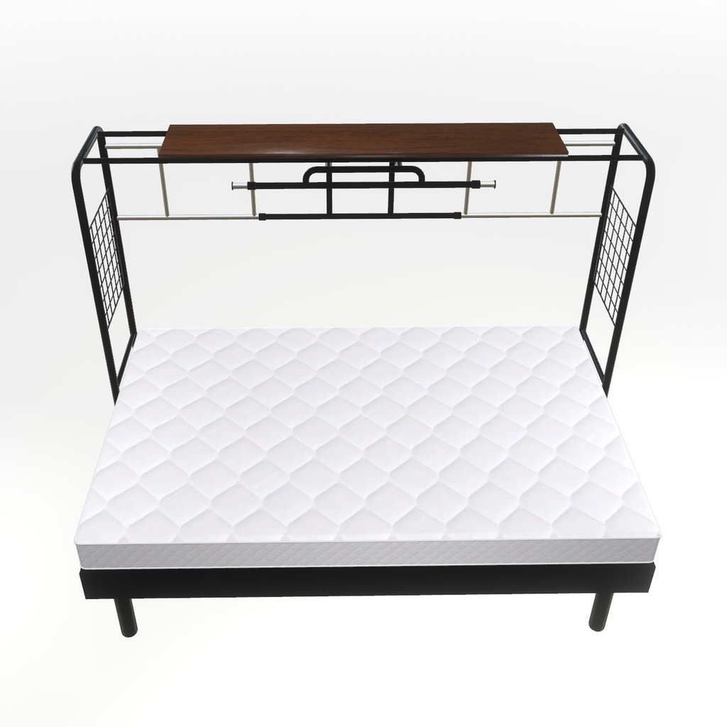 VRChat想定 ベッド&ラック(ブラック)