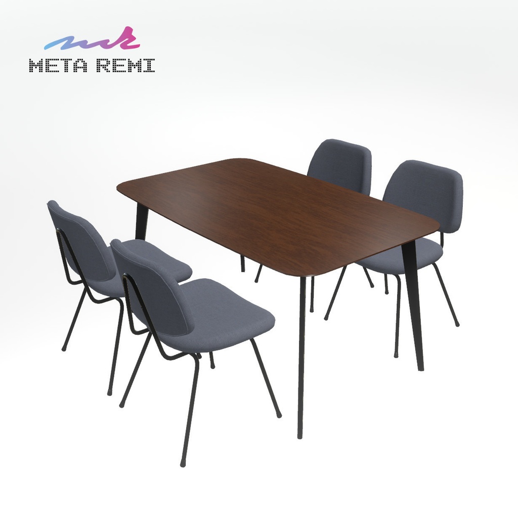 VRChat想定 テーブルチェアセット