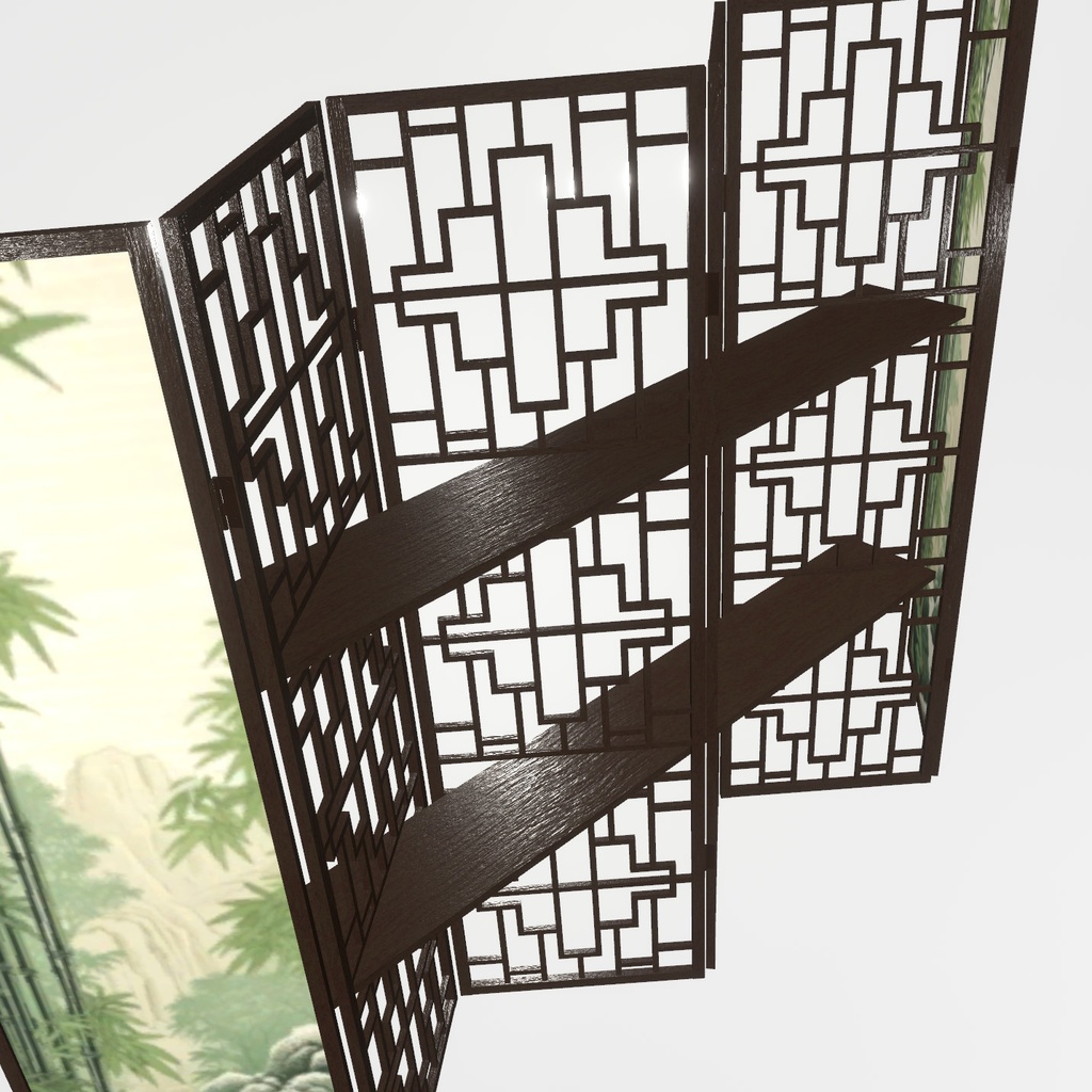 VRChat想定 ルームディバイダー(絵:「竹」)