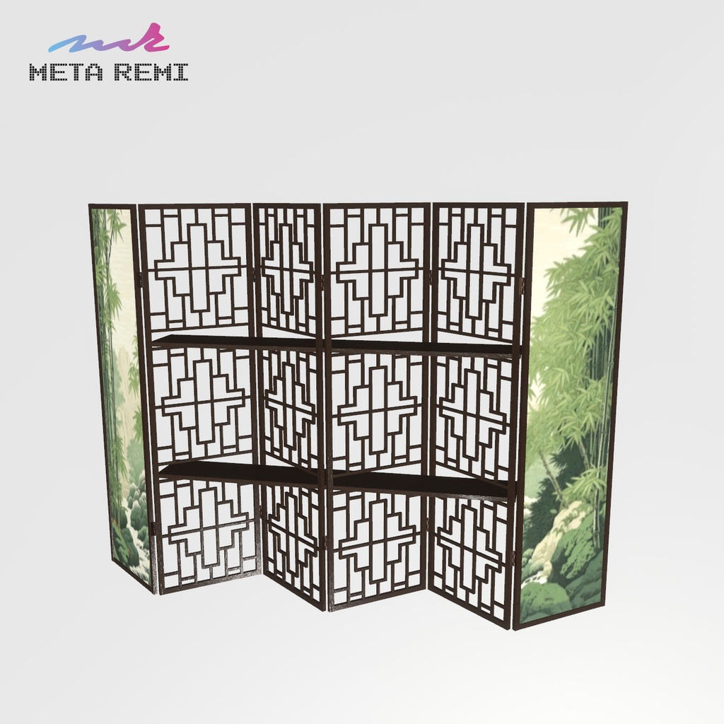 VRChat想定 ルームディバイダー(絵:「竹」)