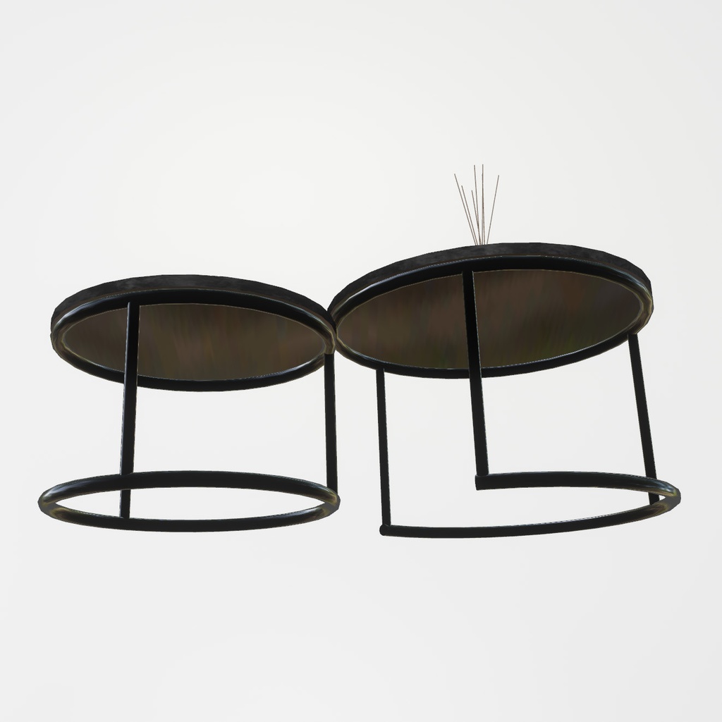 VRChat想定 ロフトベッド(ブラック)【オプション付き】