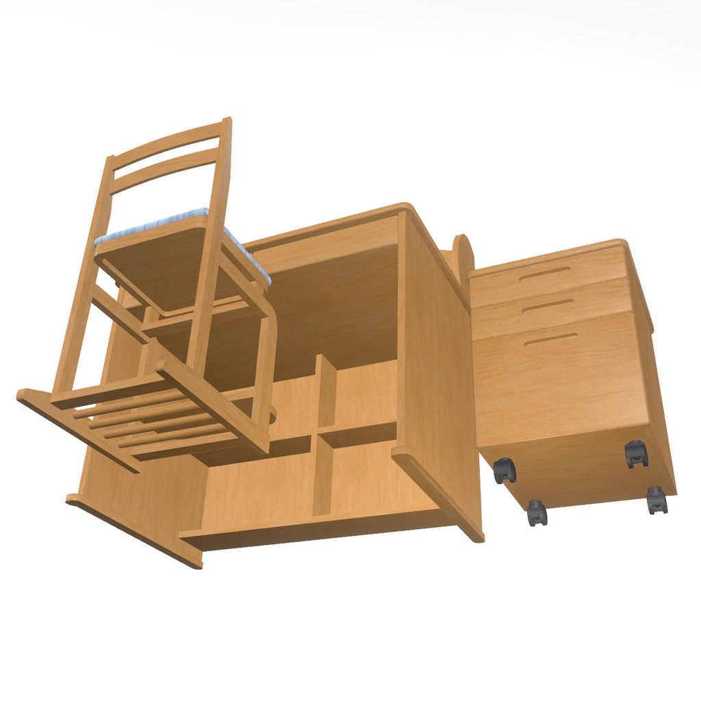 VRChat想定 勉強机